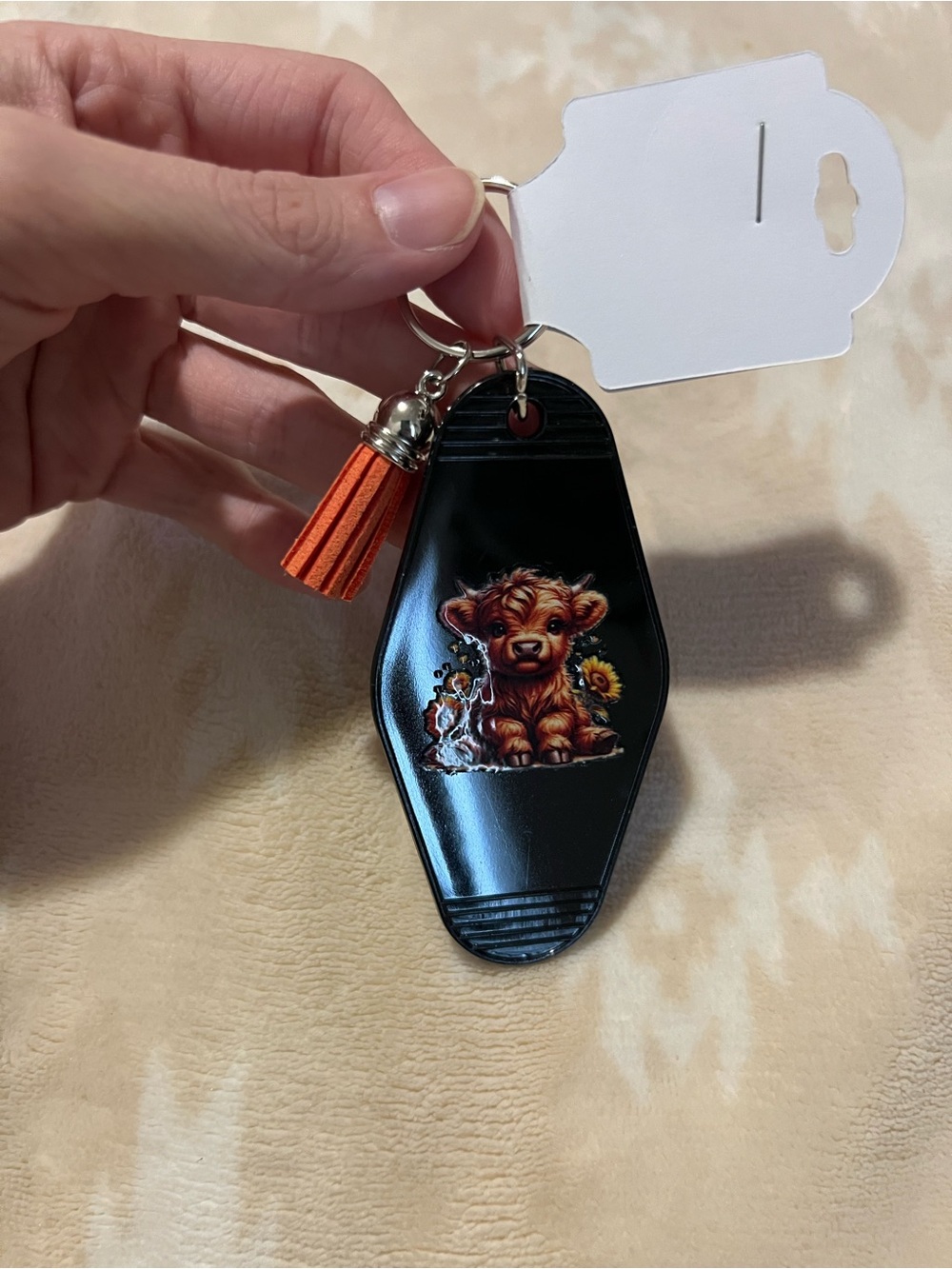 Highland Cow Keychain 🌻
